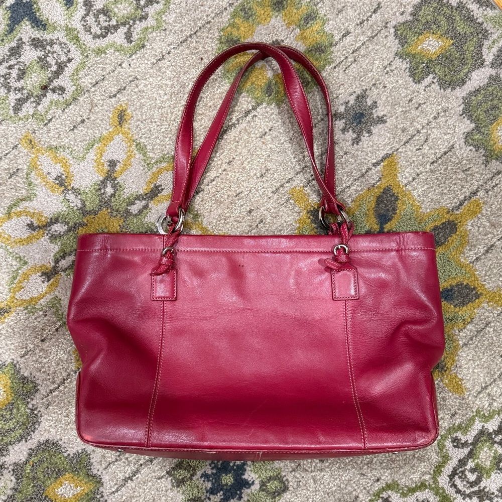 Y2K Ann Taylor Genuine Leather Shoulder Bag Tote